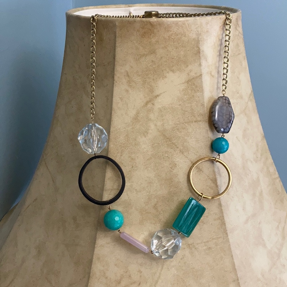 David Audrey Geometric Statement Necklace